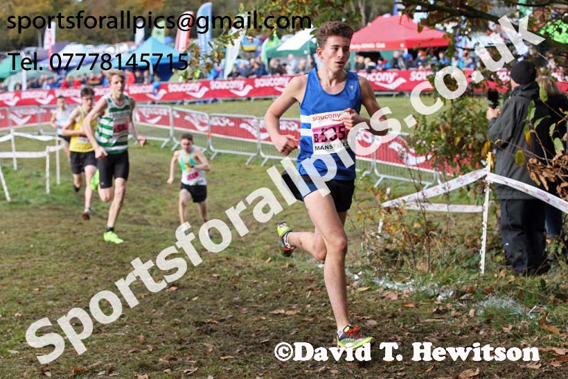 Mens under-17s National Cross Country Relay, Berry Hill Park, Mansfield. Photo:  David T. Hewitson/Sports for All Pics